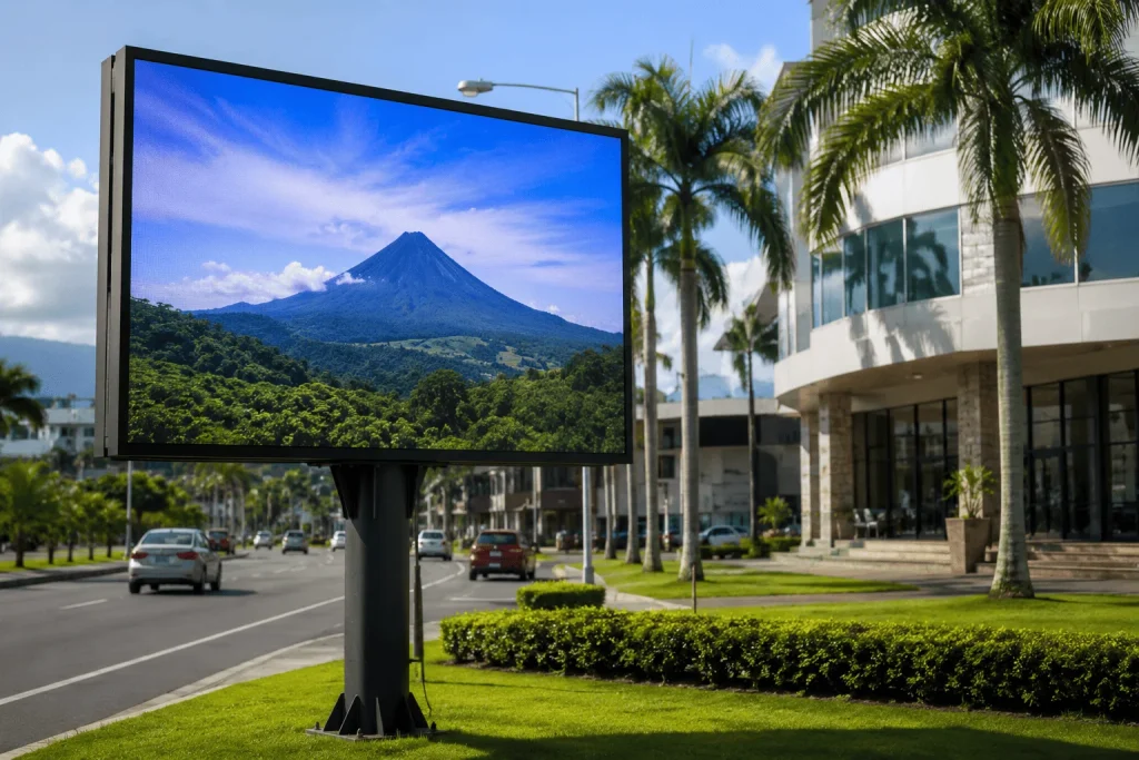Cómo elegir una pantalla LED para exteriores según el tipo de negocio en Costa Rica