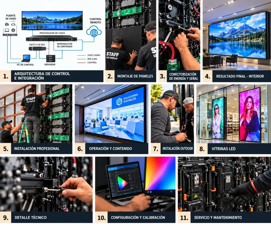 Más allá de la pantalla LED: ingeniería, integración y respaldo para proyectos profesionales